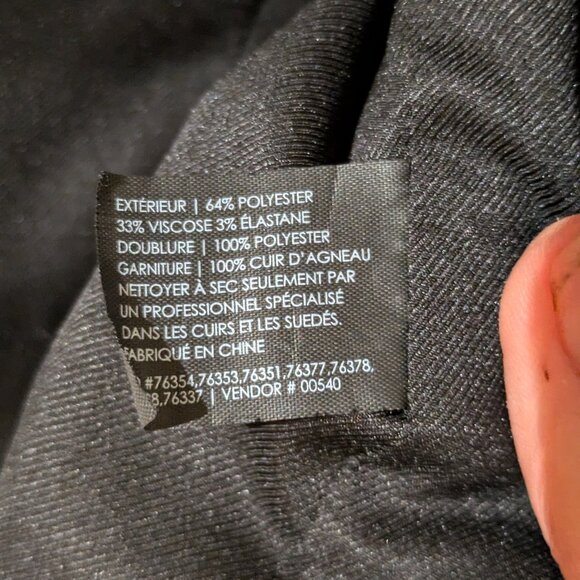 Club Monoco Black Jacket with Leather Trim - Picture 4 of 5